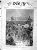 Original Old Antique Print 1904 Russian Sappers Entrenchments Port Arthur War