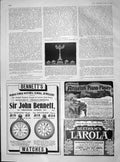 Original Old Antique Print 1904 Duchess Connaught Candelabrum Bennets Watches