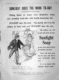 Original Old Antique Print 1904 Advertisement Sunlight Soap Lever Brothers 20th