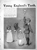 Old Antique Print 1904 Advertisement Young English Teeth Odol Toothpaste 20th