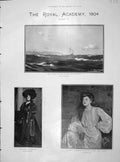 Old Antique Print 1904 Royal Academy Art Tarapaca Storey Studholme Ships 20th