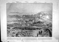 Original Old Antique Print 1904 Yalu War Russian Army Wiju Show Ealing Pigs Cow