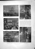 Old Antique Print 1904 Venice Canal Earl'S Court Murray Scott Orrery War 20th