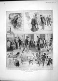 Old Antique Print 1904 Holiday Pyrenees Ship Buzzard Grenada Harbour Cup 20th