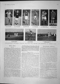 Old Antique Print 1904 Athletics Harvard Yale Dives Clapp Ship Worcester 20th