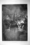 Old Antique Print 1904 General Kuroki Russian Prisoners War Battle Yalu 20th