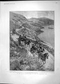 Old Antique Print 1904 Navy Jaunting Cars Flotilla Tsar Army Tsaritsa War 20th