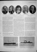 Old Antique Print 1904 Ship Rurik Decoy War Mcneill Bateman Westminster 20th