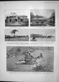 Original Old Antique Print 1904 War Russian Sier General Kuroki Japan Red Cross