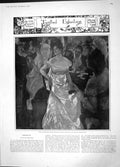 Original Old Antique Print 1904 Twisted Eglantine Men Ladies Gambling Table