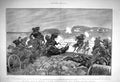 Old Antique Print 1904 Japan Battery Artillery War Tashichao Horses Guns 20th