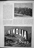 Original Old Antique Print 1904 Reservists Russia Hughesofka Siers Vinolia Soap