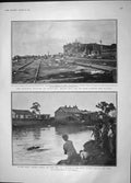 Old Antique Print 1904 Railway Liaoyang Russian Body King George Saxony 20th