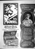 Original Old Antique Print 1904 Bovril Alexander Clarke Cadbury'S Cocoa Advert