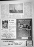 Old Antique Print 1904 Kerry Steam Ship Pandora Bengers Huntley Palmers 20th