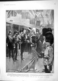 Old Antique Print 1904 King Carlos Queen Windsor Duke Train King Portugal 20th