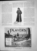 Old Antique Print 1904 Advertisement Players Navy Cigarettes Pomeroy Lady 20th