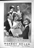 Original Old Antique Print 1904 Advertisement Monkey Brand Soap Lever Brothers