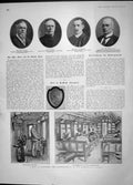 Original Old Antique Print 1904 London Train Kinnera Cheyne Elgin Steregustichi