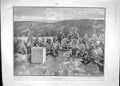 Original Old Antique Print 1904 Japanese Camp Pulantien War Cape Town Oom Paul