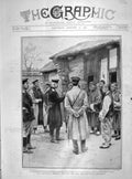 Old Antique Print 1905 General Tshitsagoff Manchurian Railwat Russia Army 20th