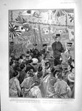 Old Antique Print 1905 Return Admiral Togo Tokio Japan Admiral Kamimura 20th