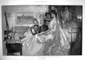 Old Antique Print 1905 Debutante Ready Presentation Court Ladies Fashion 20th