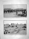Original Old Antique Print 1905 Japanese Advance Guard Port Arthur Flanders Art