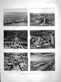 Old Antique Print 1905 Wales Wool Station Zealand Fellowes Salisbury Long 20th