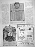Old Antique Print 1905 Donors Roll Australian Fire Brigade London Pears 20th