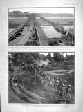 Original Old Antique Print 1905 Train Track Russian Japanese Siers Kharbin 20th