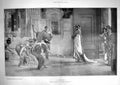 Original Old Antique Print 1905 Caracalla Flowers Ladies Lawrence Alma-Tadema