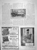 Original Old Antique Print 1905 Macdonald Six-Cylinder Motor Car Racing Napier