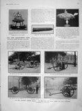 Old Antique Print 1905 Guns Royal Horse Field Artillery Poulett Biberon 20th