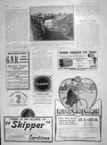 Old Antique Print 1905 Milan Rome Motor Car Tourists Race Skipper Sardine 20th