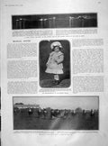 Old Antique Print 1905 Don Alfonso Spain Epsom Derby Horse Palace Potsdam 20th