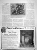 Old Antique Print 1905 Motor-Cab London Rational Transport London Carron 20th