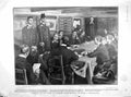 Original Old Antique Print 1905 Ragging Navy Court-Martial Ship Bulgarian Siers