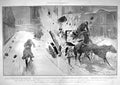 Original Old Antique Print 1905 Duke Sergius Carriage Blown-Up Kremlin Moscow