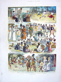 Old Antique Print 1905 British Resident Bunga-Tunga Natives Picnic Tonga 20th