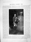 Original Old Antique Print 1905 Royal Academy Art German Emperor Countryside