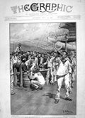 Old Antique Print 1905 Sailors Brest Beer French Navy War Ship Yves Guyot 20th