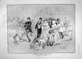 Original Old Antique Print 1905 Wedding France Bisley Caldwell Blood Ward Baron