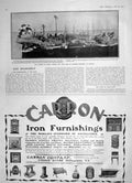 Old Antique Print 1905 Models Toy Ships Japanese Prisoners Medvied Carron 20th
