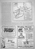 Old Antique Print 1905 London Map Improvements Enos Fruit Salt Allenbury 20th
