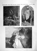 Original Old Antique Print 1905 Chantrey Trust Sedgemoor Black Mountains Toledo