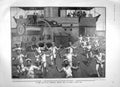 Old Antique Print 1905 Skipping Drill Deck Man-Of-War Ship Sailors Navy 20th