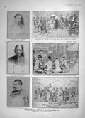 Original Old Antique Print 1905 Russ0-Japanese War Fukushima Fuji Shea Maloney