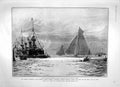 Old Antique Print 1905 German Emperor Yacht Caillard Ship Massena Cowes 20th