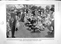 Original Old Antique Print 1905 Children Turtle Race Hamburg Sport Deauville